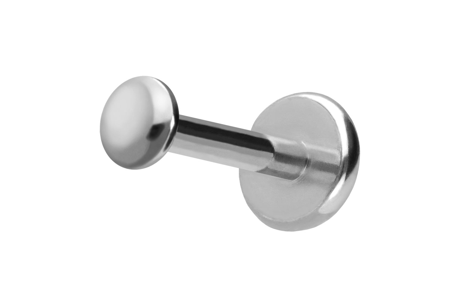 Titan Labret Piercing mit Push Fit DISC